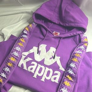 PURPLE XL KAPPA HOODIE SWEATSHIRT